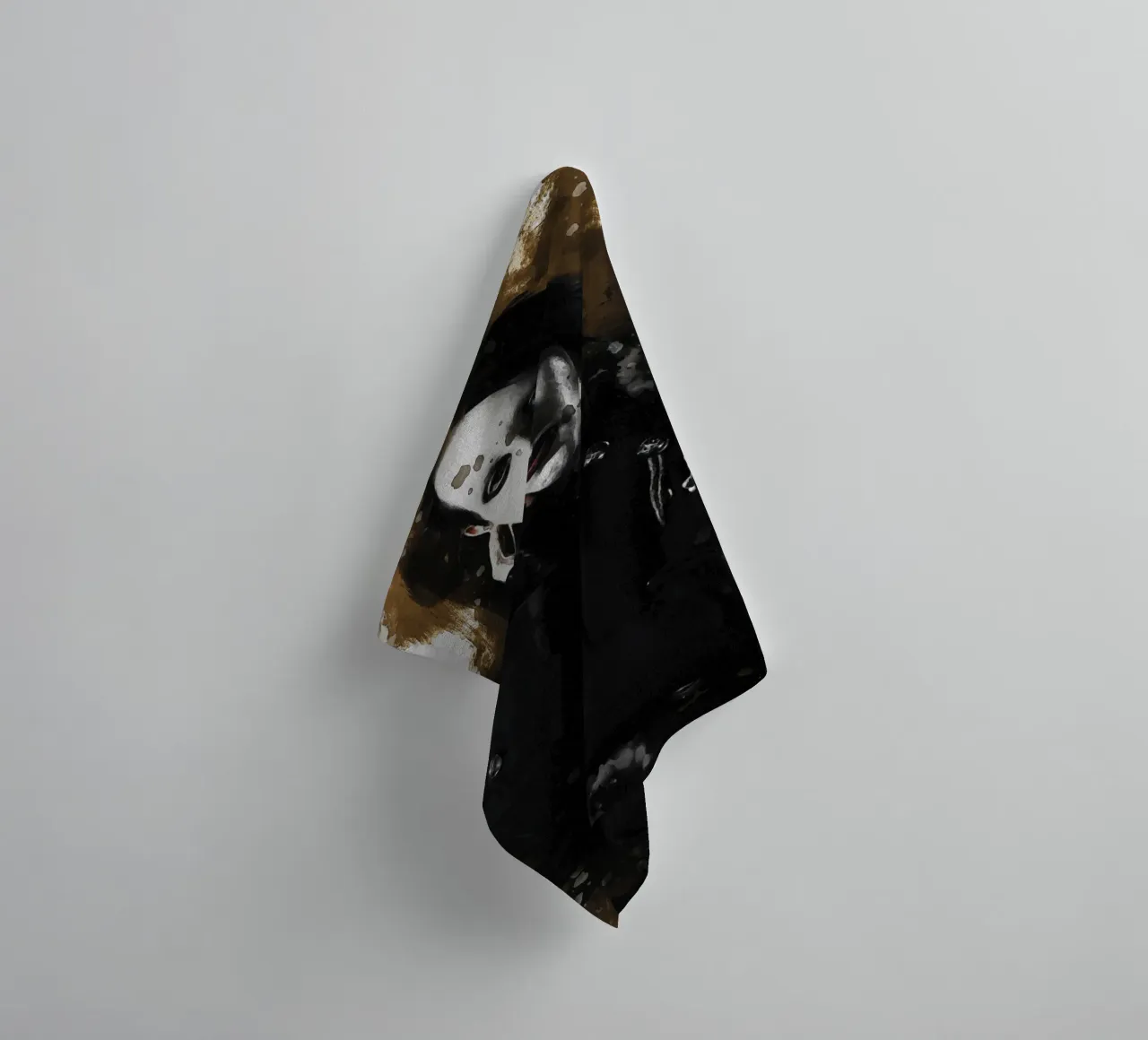 Smudge of Marilyn Manson towel by Gunawan Rb