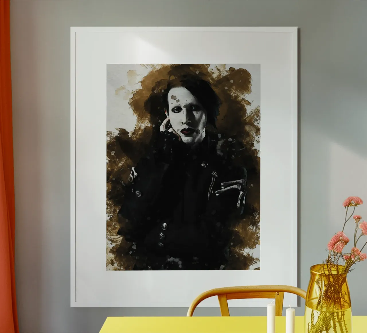 Sbaffo di Marilyn Manson carta hahnemühle da Gunawan Rb