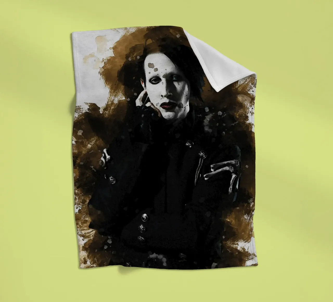 Fleck von Marilyn Manson Fleecedecke von Gunawan Rb