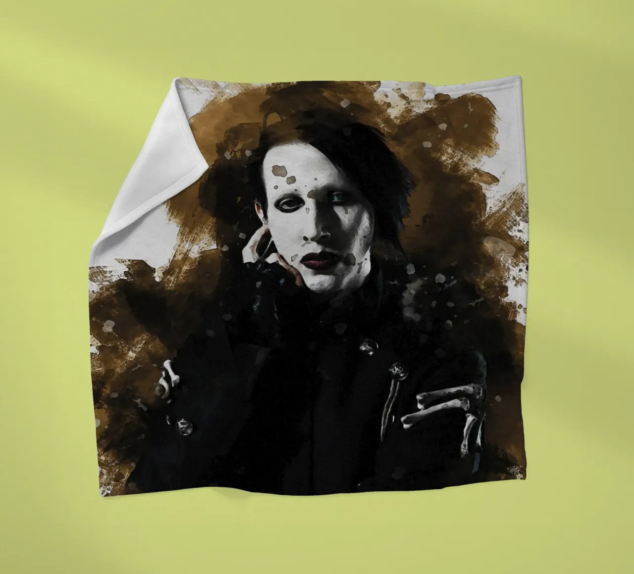Fleck von Marilyn Manson Fleecedecke von Gunawan Rb
