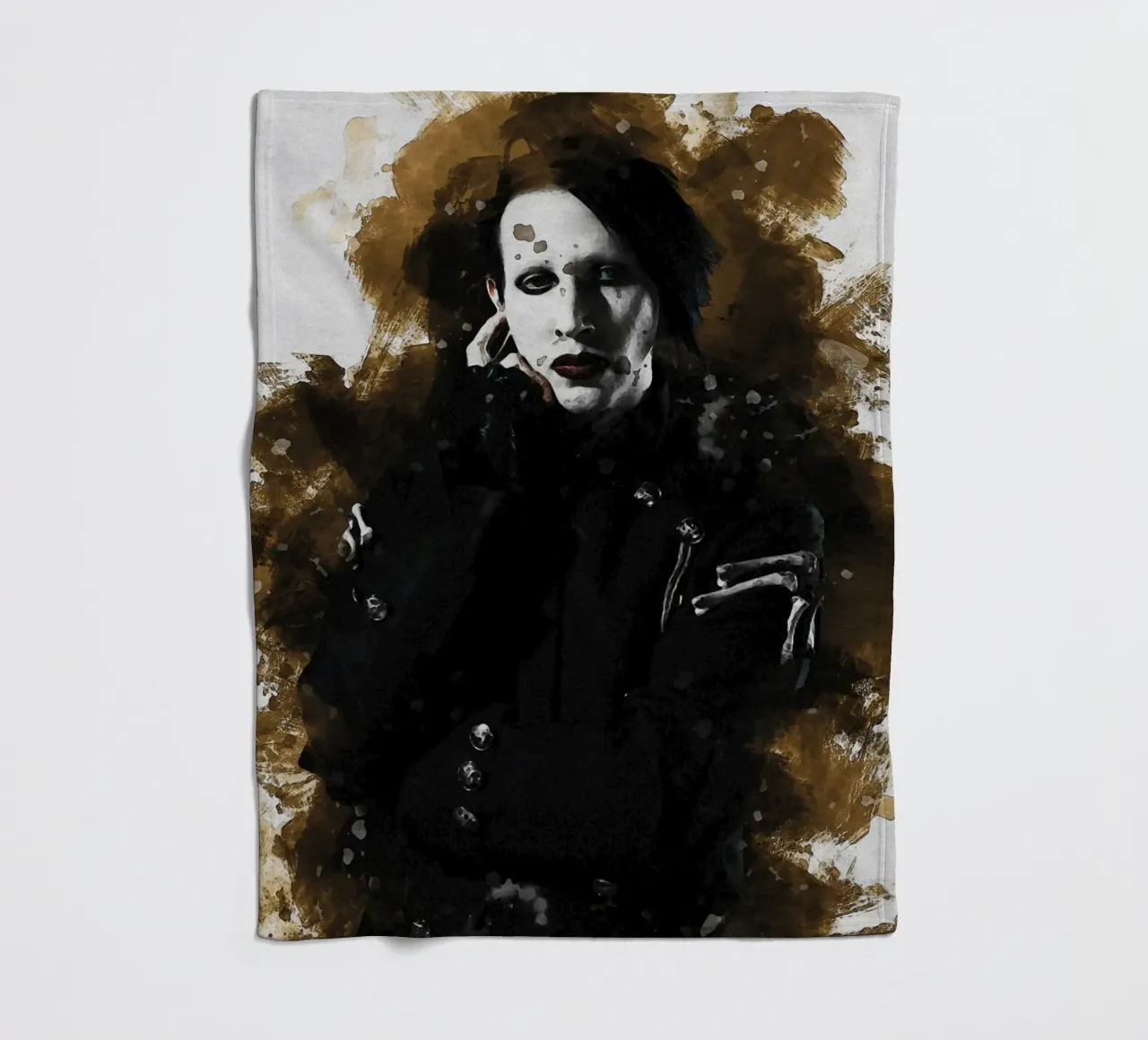Fleck von Marilyn Manson Fleecedecke von Gunawan Rb