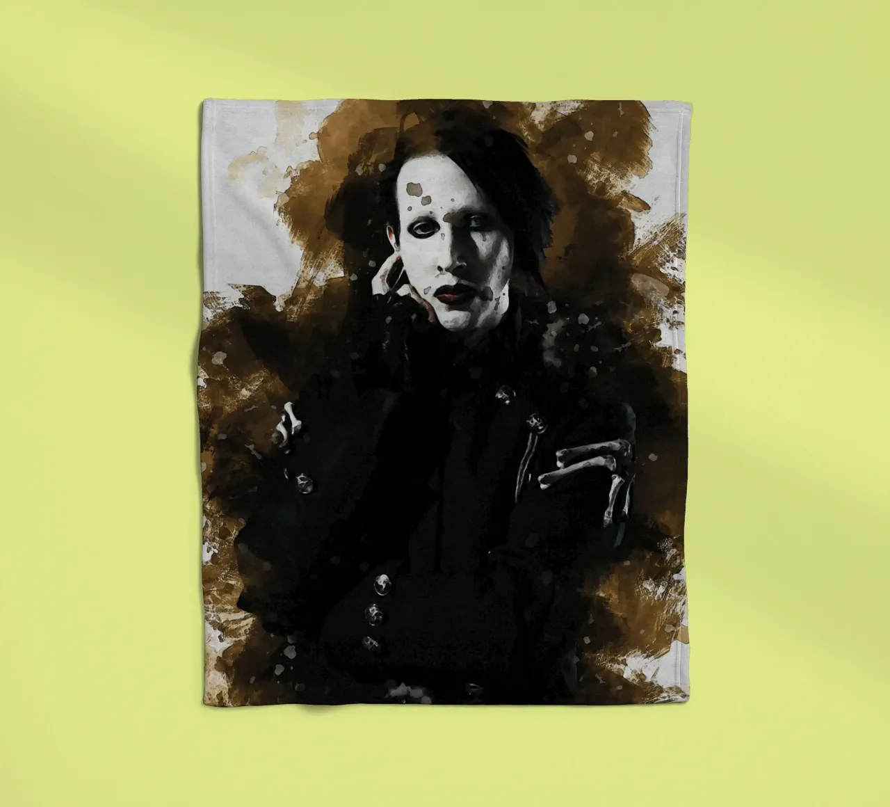 Fleck von Marilyn Manson Fleecedecke von Gunawan Rb
