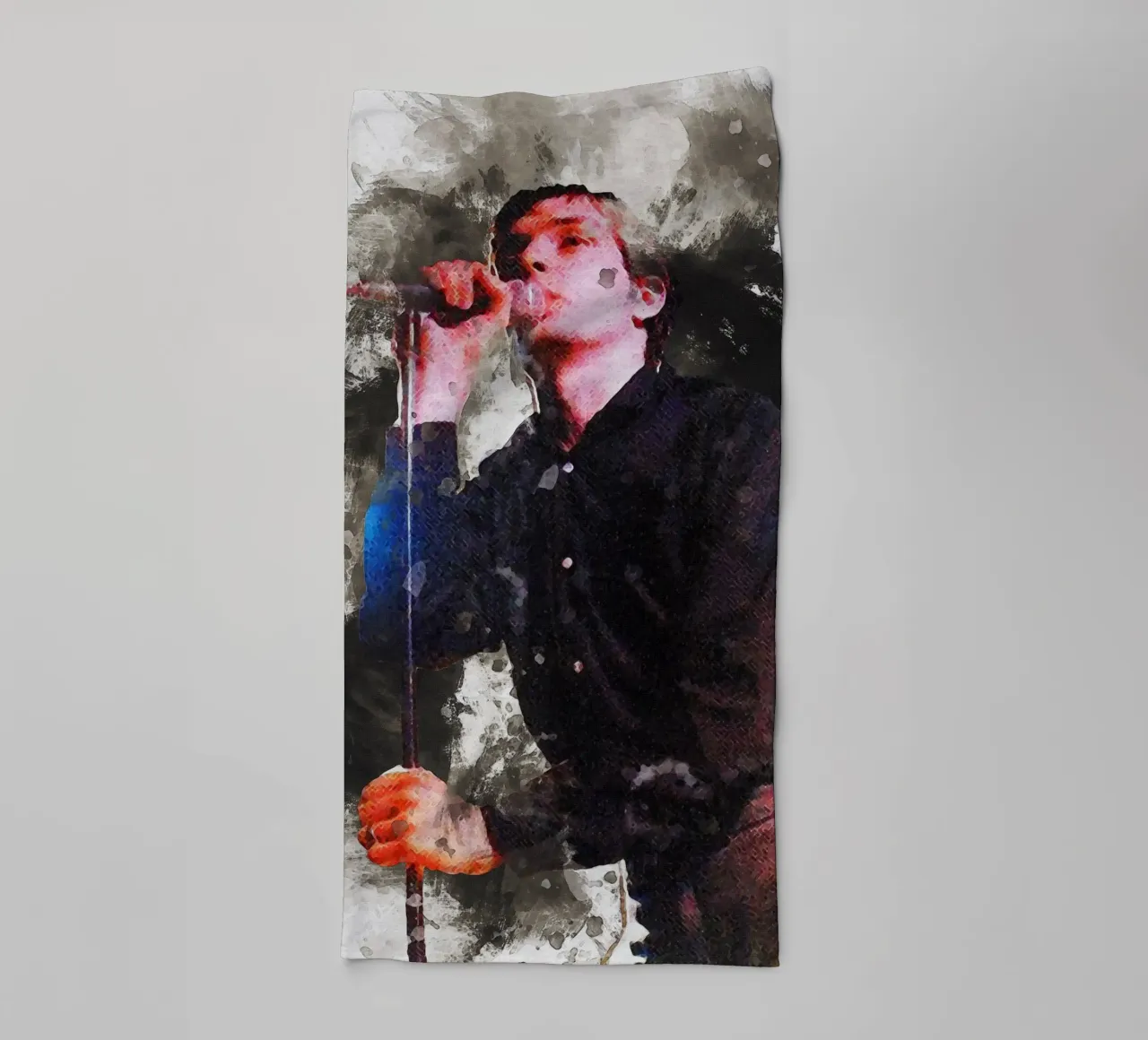 Smudge of ian curtis Live towel by Gunawan Rb