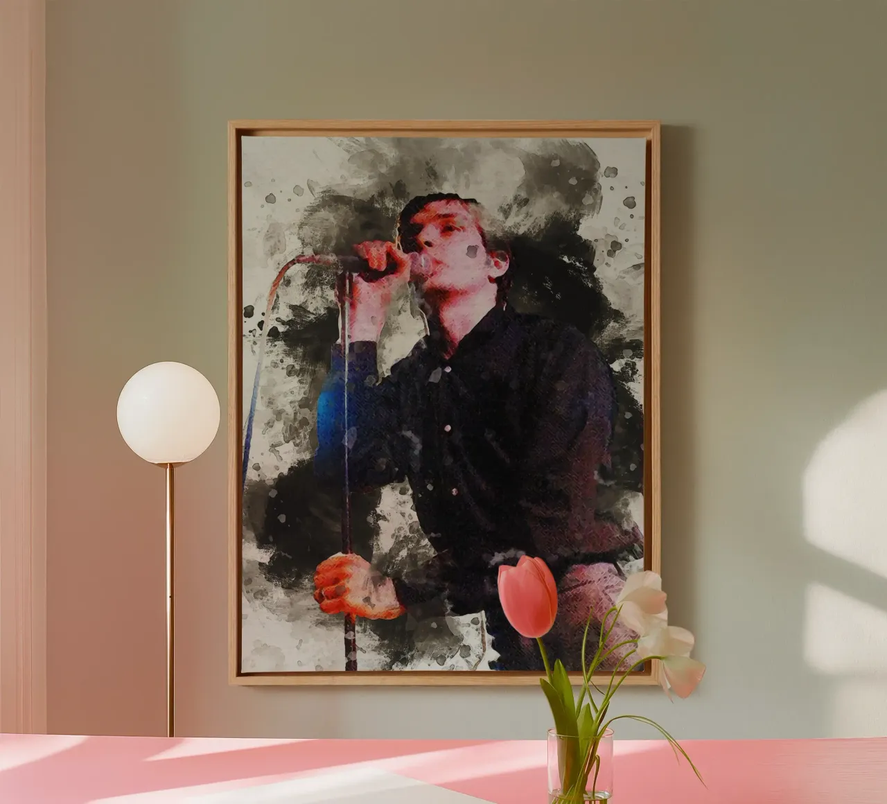 Smudge of ian curtis Live canvas by Gunawan Rb