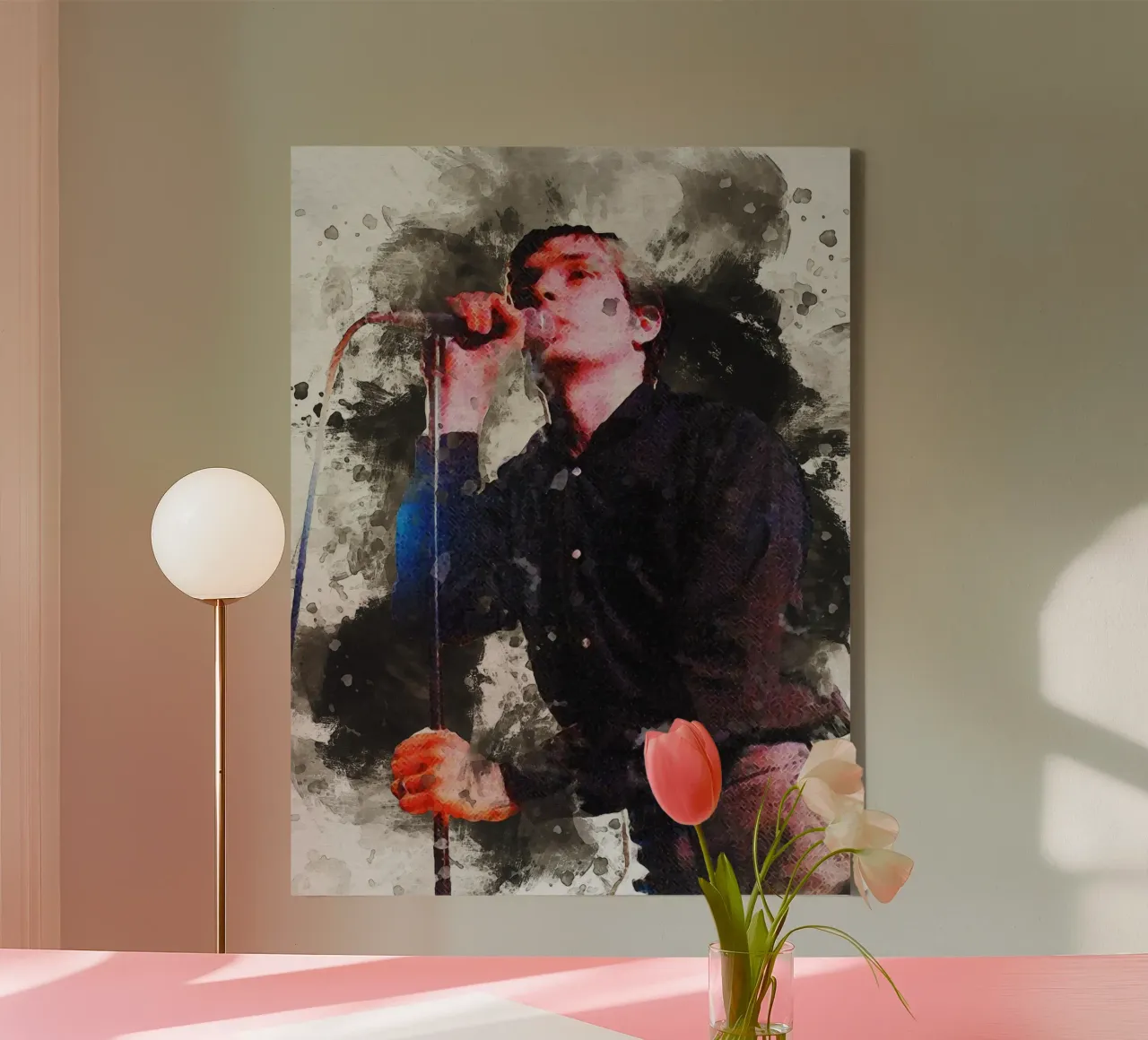Smudge of ian curtis Live canvas by Gunawan Rb