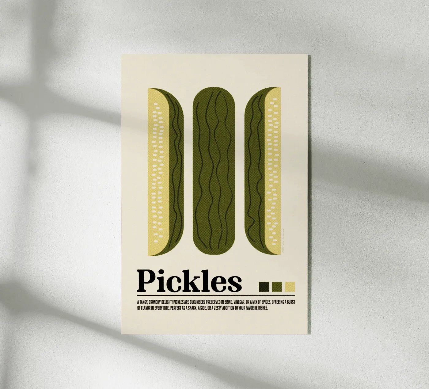 Pickles Acryl-Glas von Jonas Loose