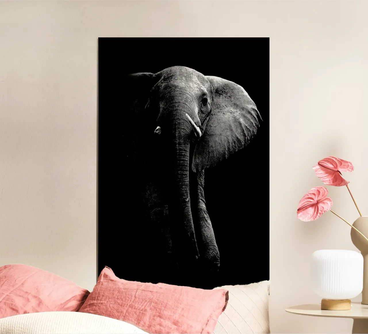 Elephant - Wild Photo Art poster con telaio in alluminio da Pictufy