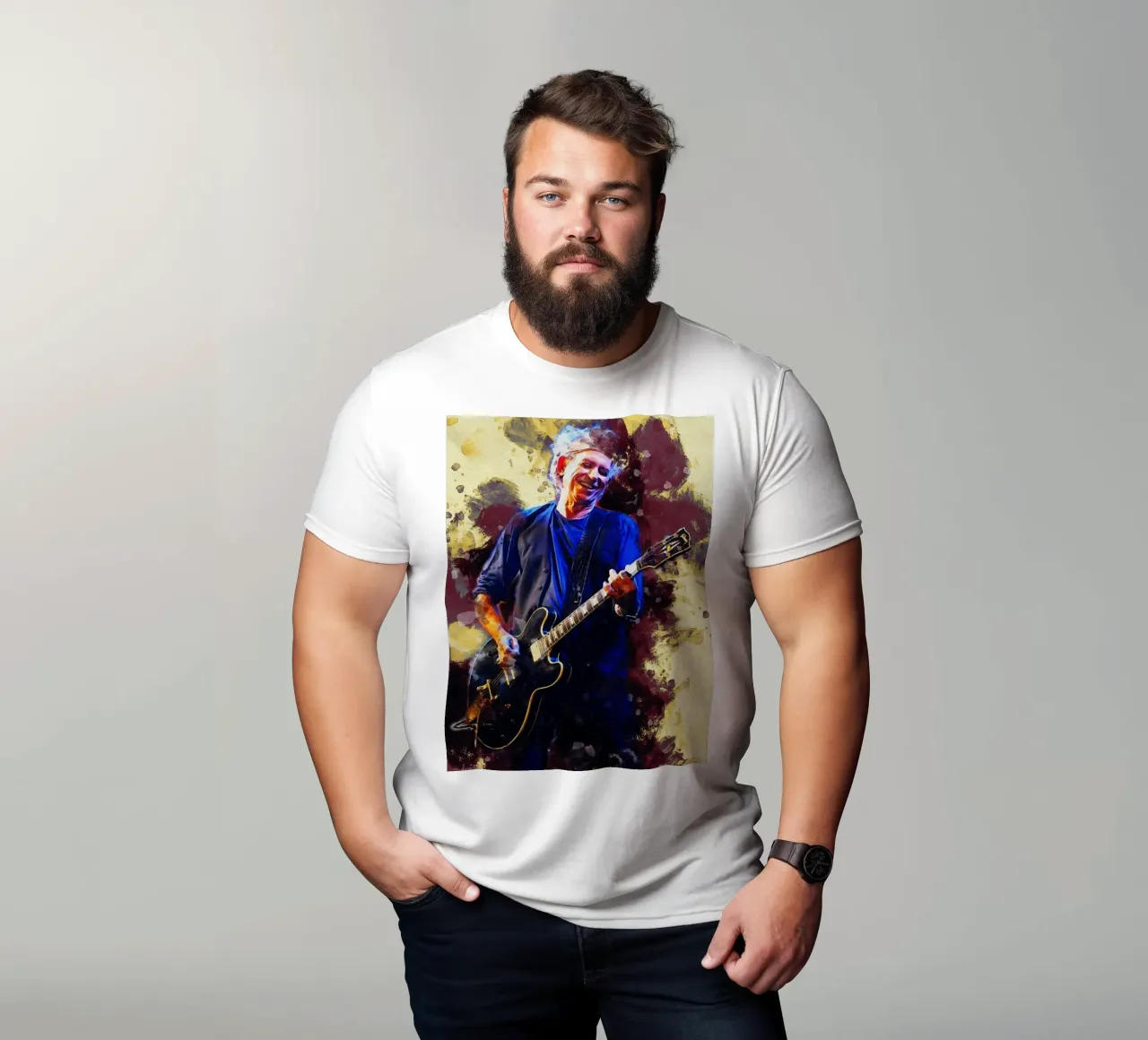 Mancha de Keith Richards en directo camiseta de Gunawan Rb