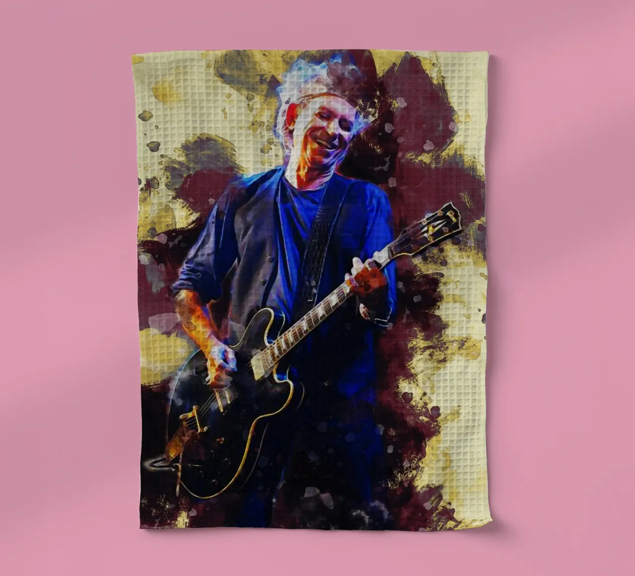 Mancha de Keith Richards en directo paño de cocina de Gunawan Rb