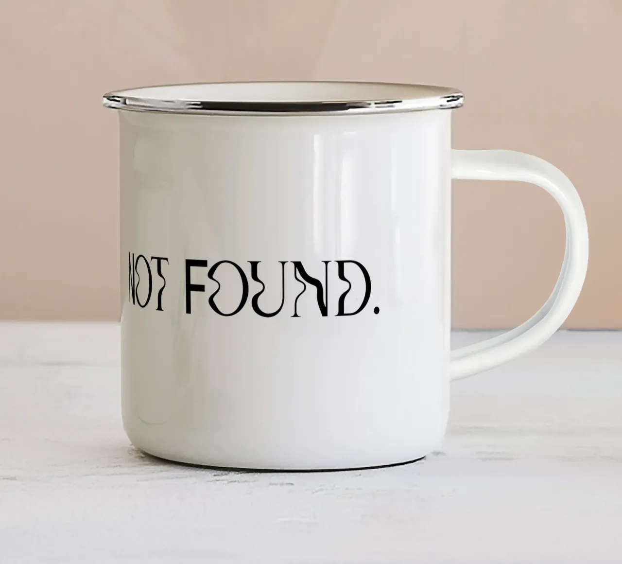 404: Sleep Not Found tazza in smalto da treechild