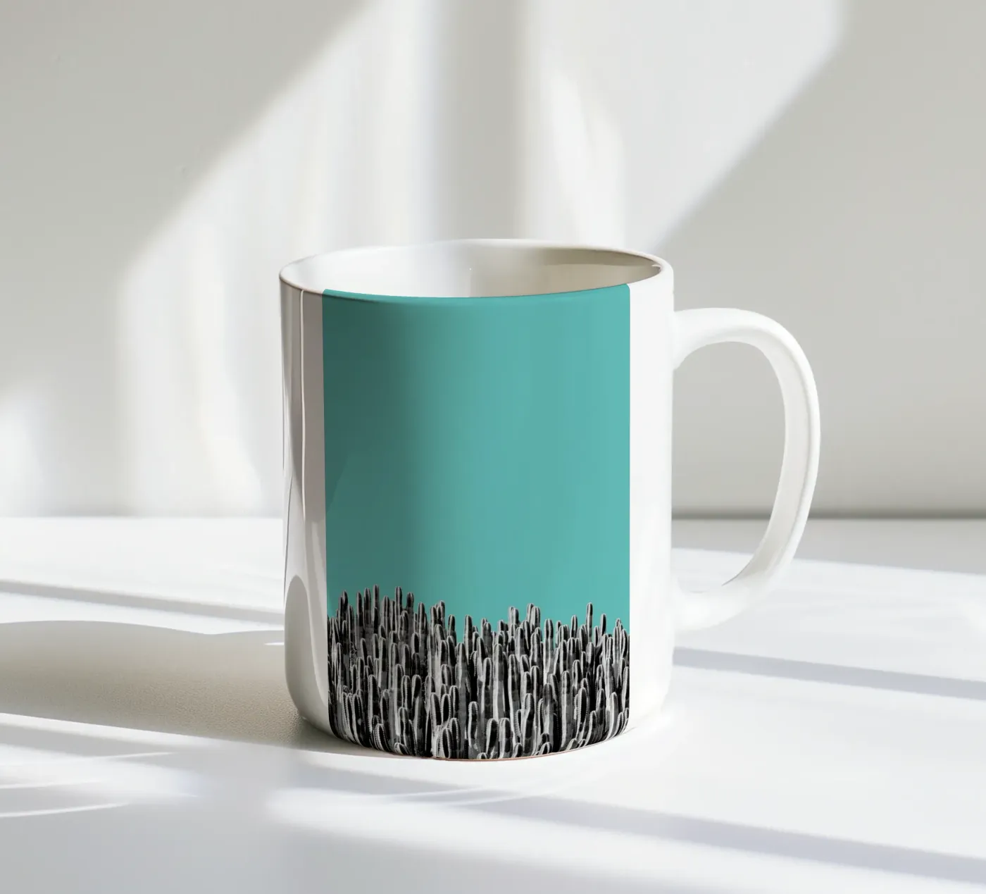 Cacti 01 ceramic mug by Froilein Juno