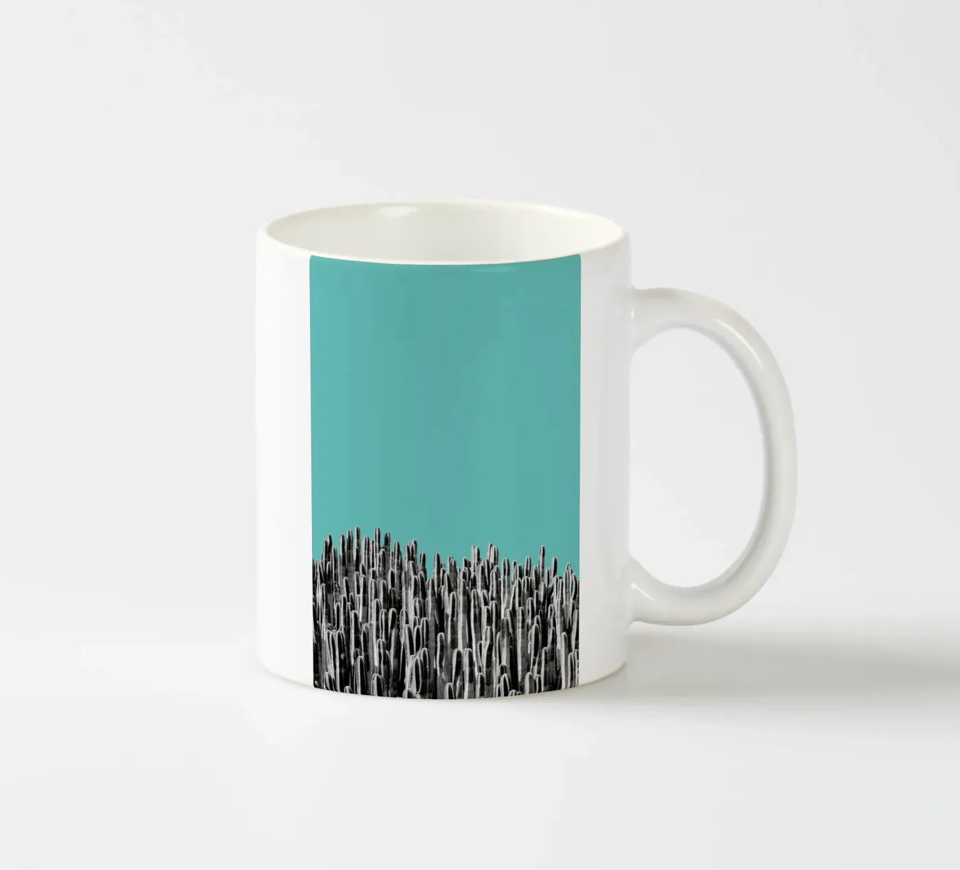 Cacti 01 ceramic mug by Froilein Juno