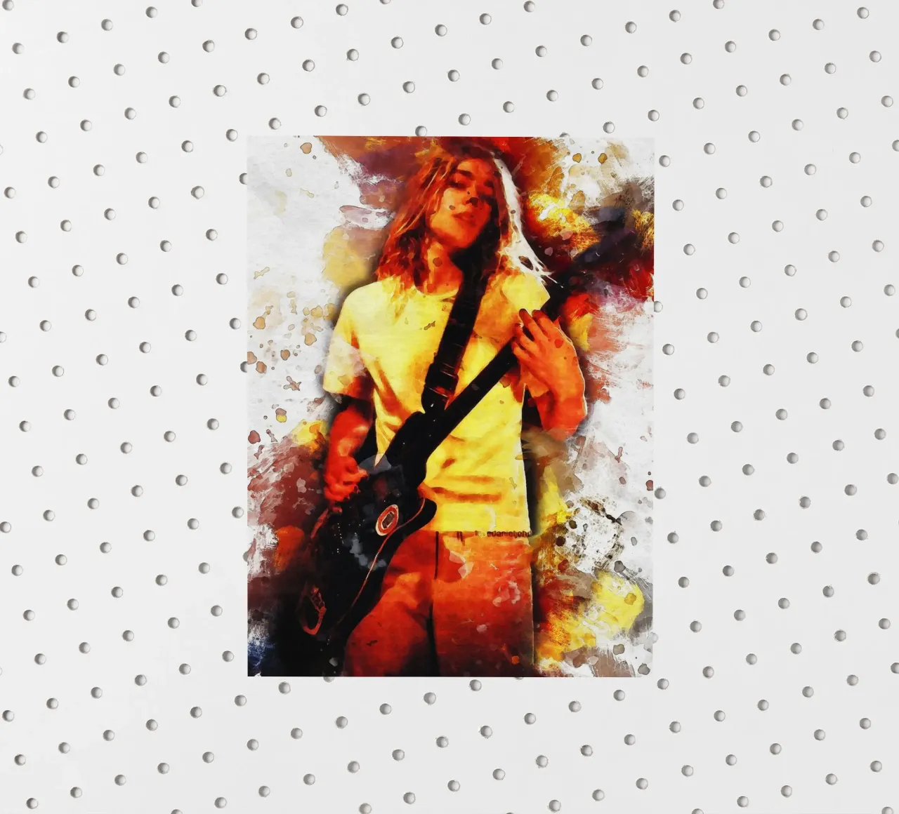 Smudge of Portrait Daniel johns sticker by Gunawan Rb
