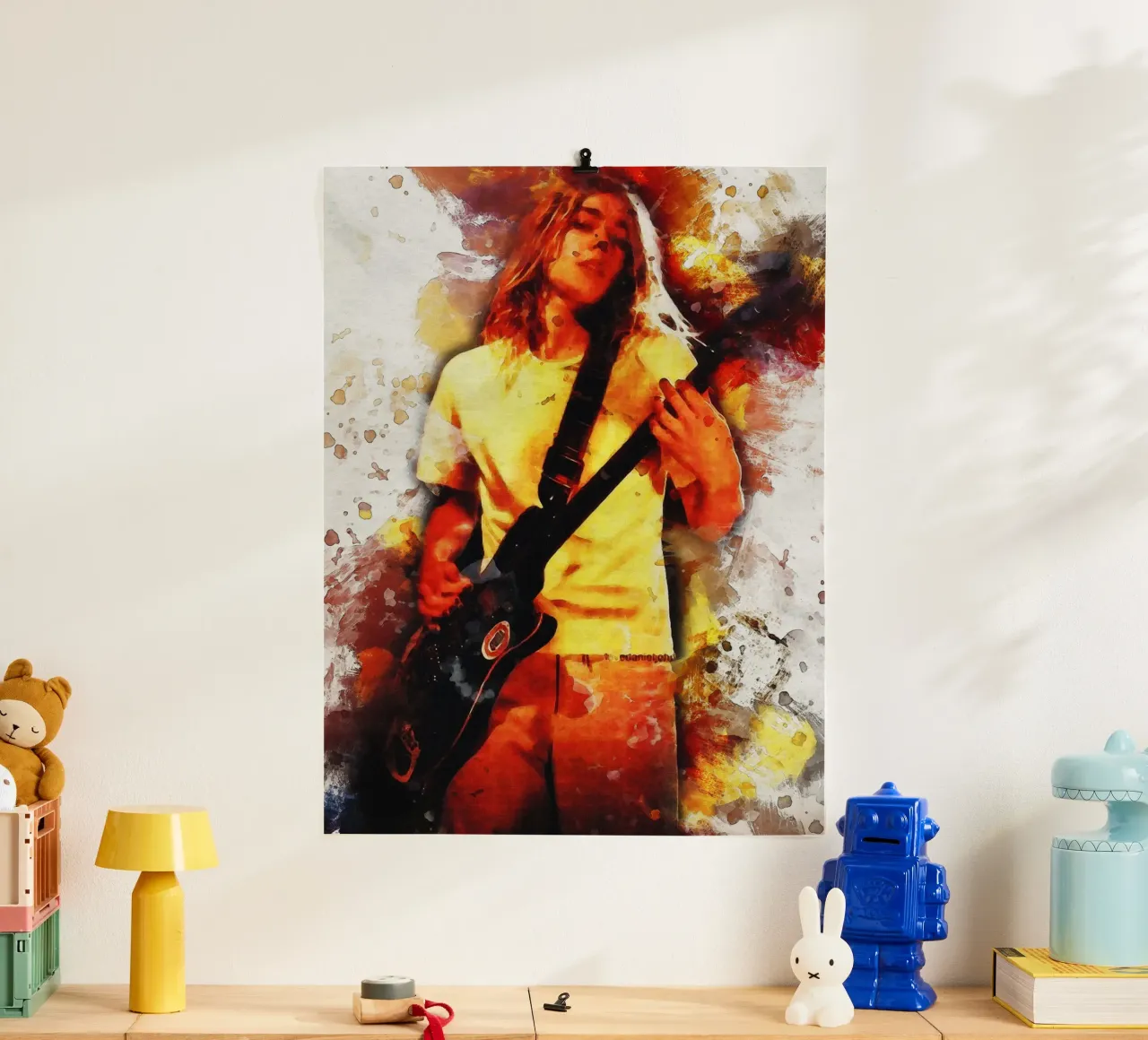 Smudge of Portrait Daniel johns poster by Gunawan Rb