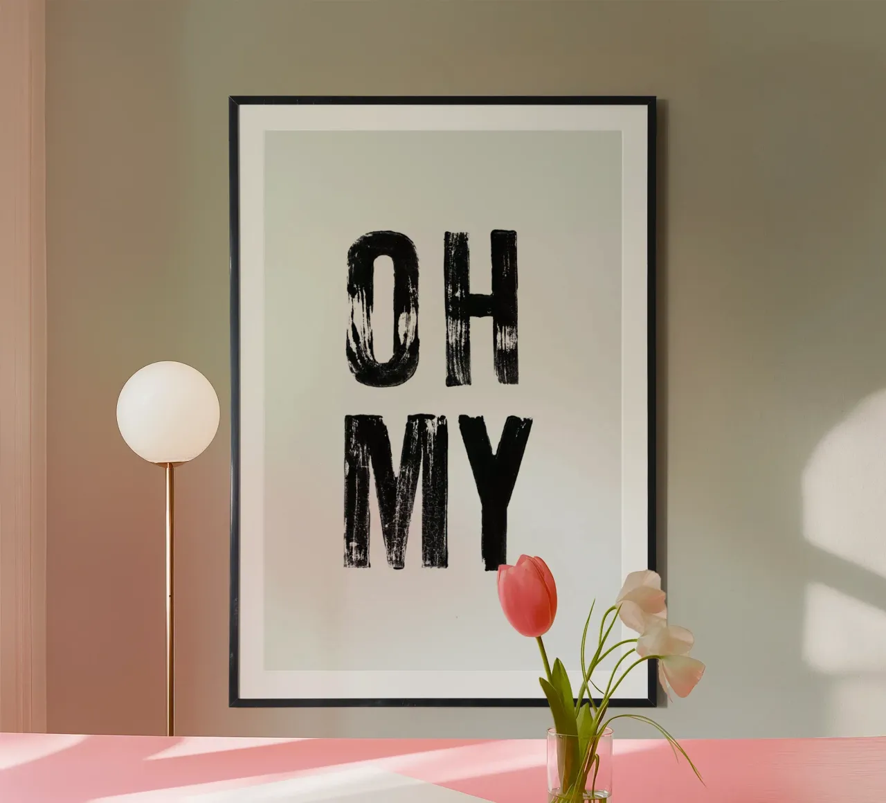 OH MY poster con telaio in legno da petiteCAPS