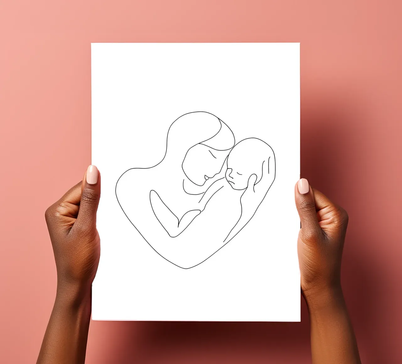 Minimalist Line Drawing of a Woman's Face | Modern Abstract sticker sheet by Viv Line Art