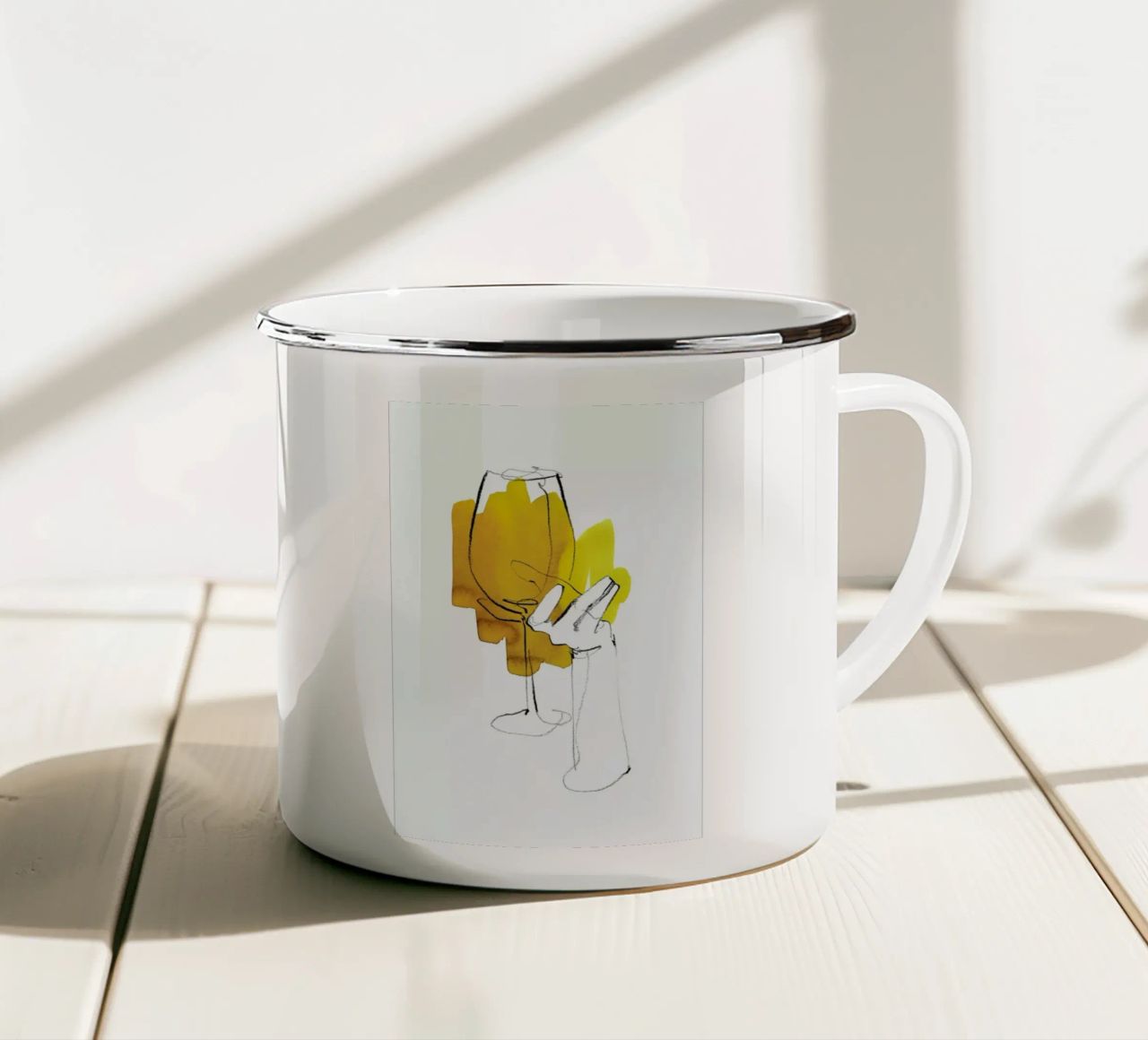 Vino tazza in smalto da Ekaterina Koroleva