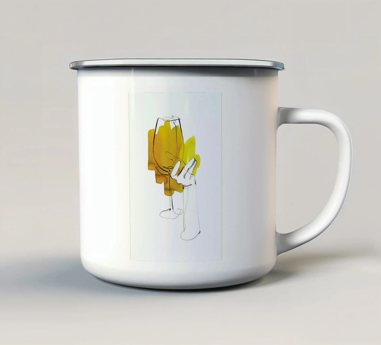 Vino tazza in smalto da Ekaterina Koroleva