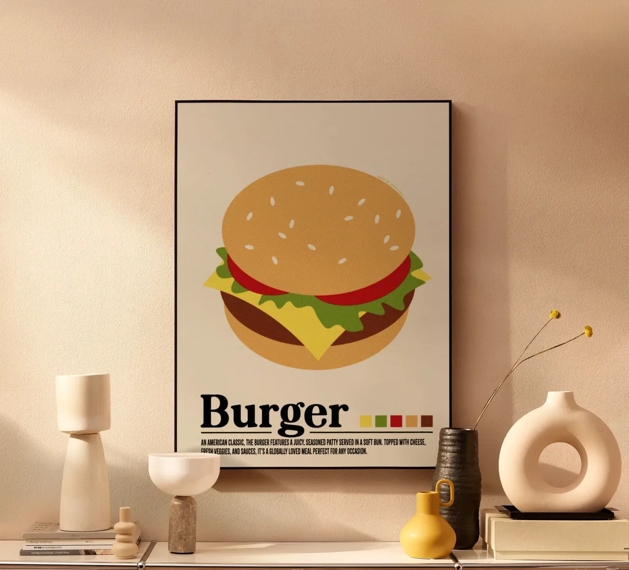 Hamburger plexiglass da Jonas Loose