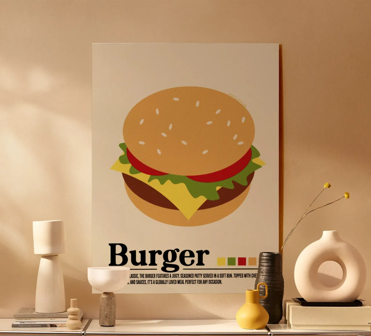 Hamburger plexiglass da Jonas Loose