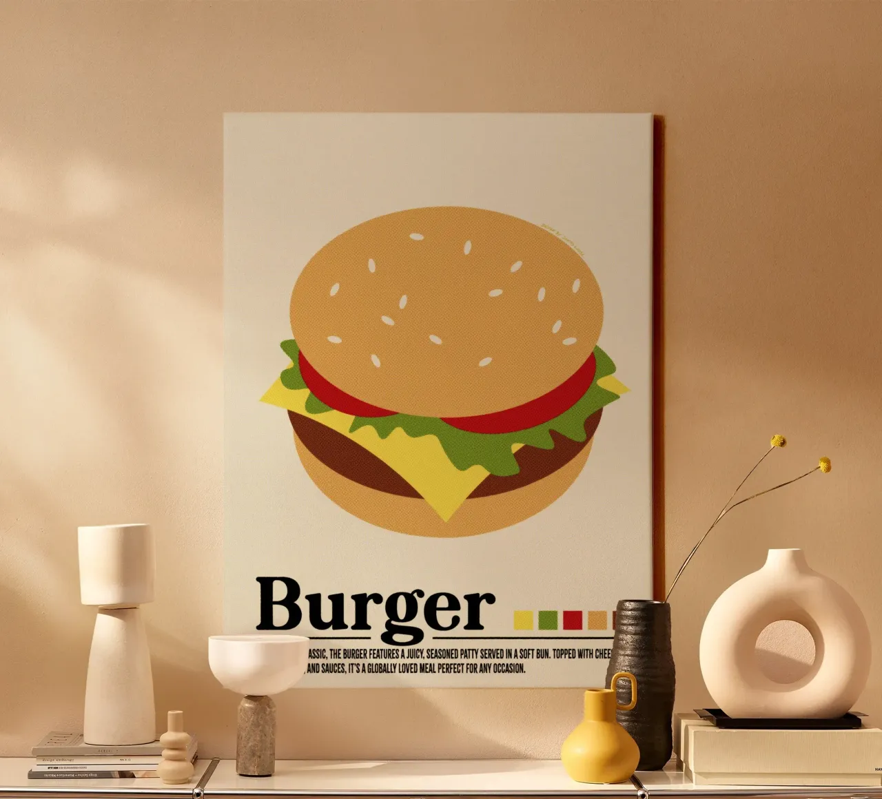Burger canvas by Jonas Loose