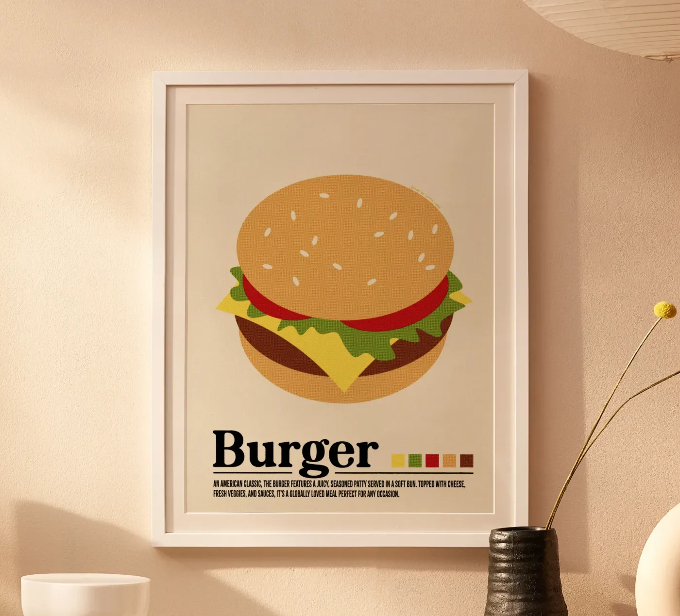 Burger poster van Jonas Loose