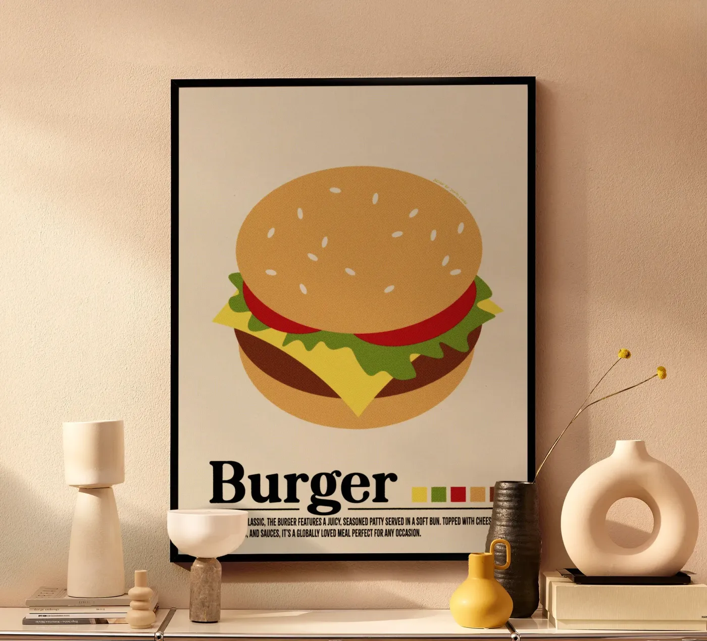 Burger poster van Jonas Loose