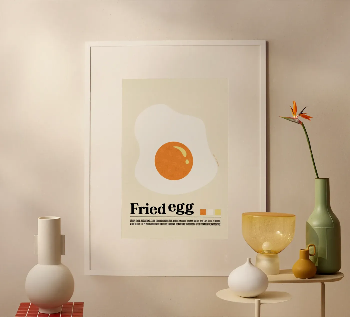 Fried egg poster by Jonas Loose