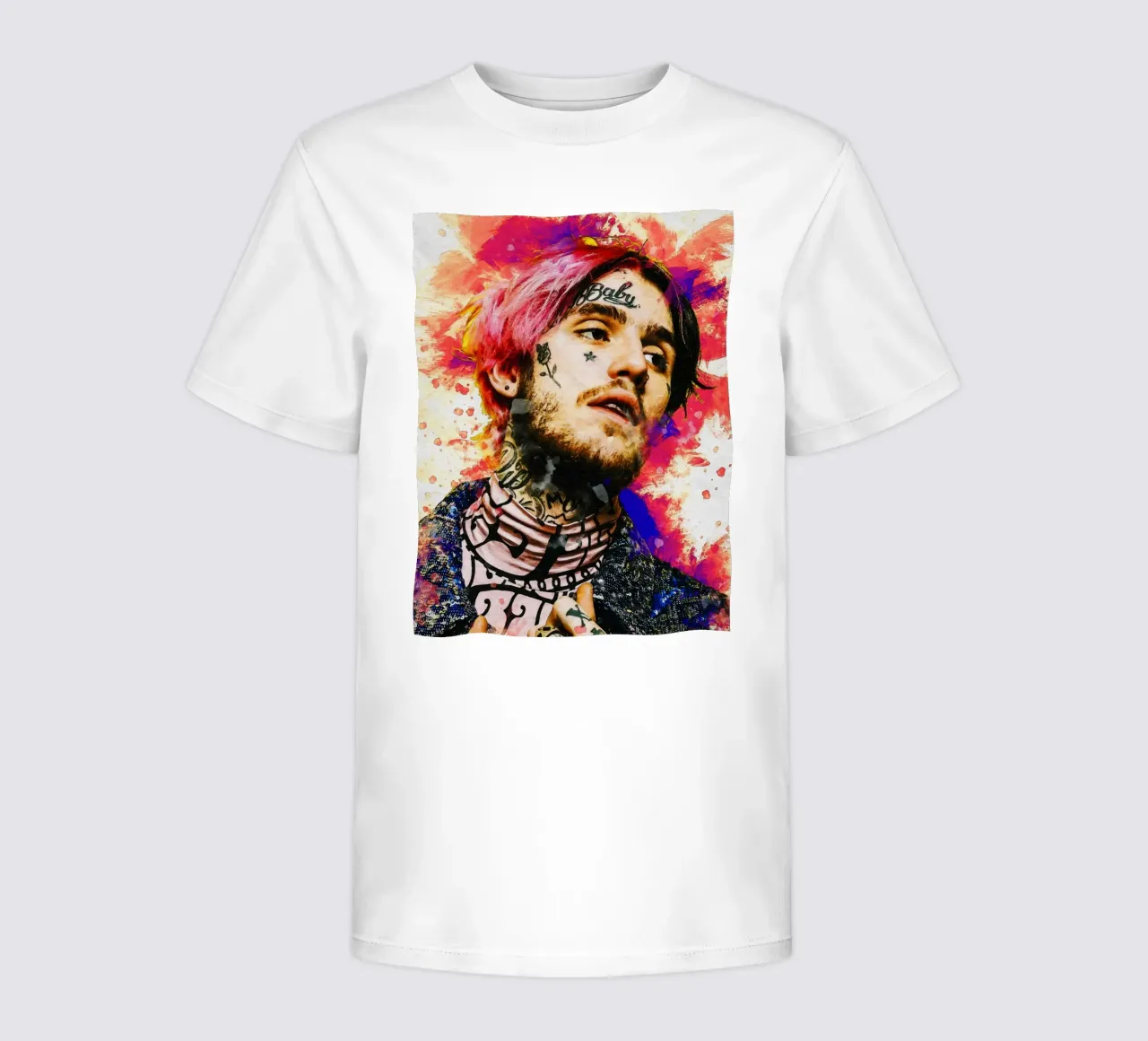 Smudge of Portrait Lil Peep kids t-shirt by Gunawan Rb