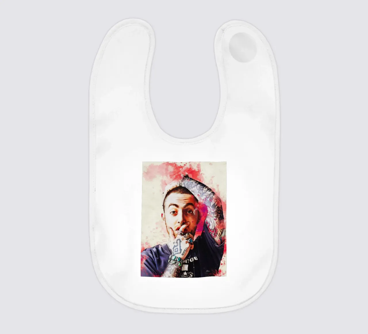 Macchia di ritratto Mac Miller bavaglino da Gunawan Rb