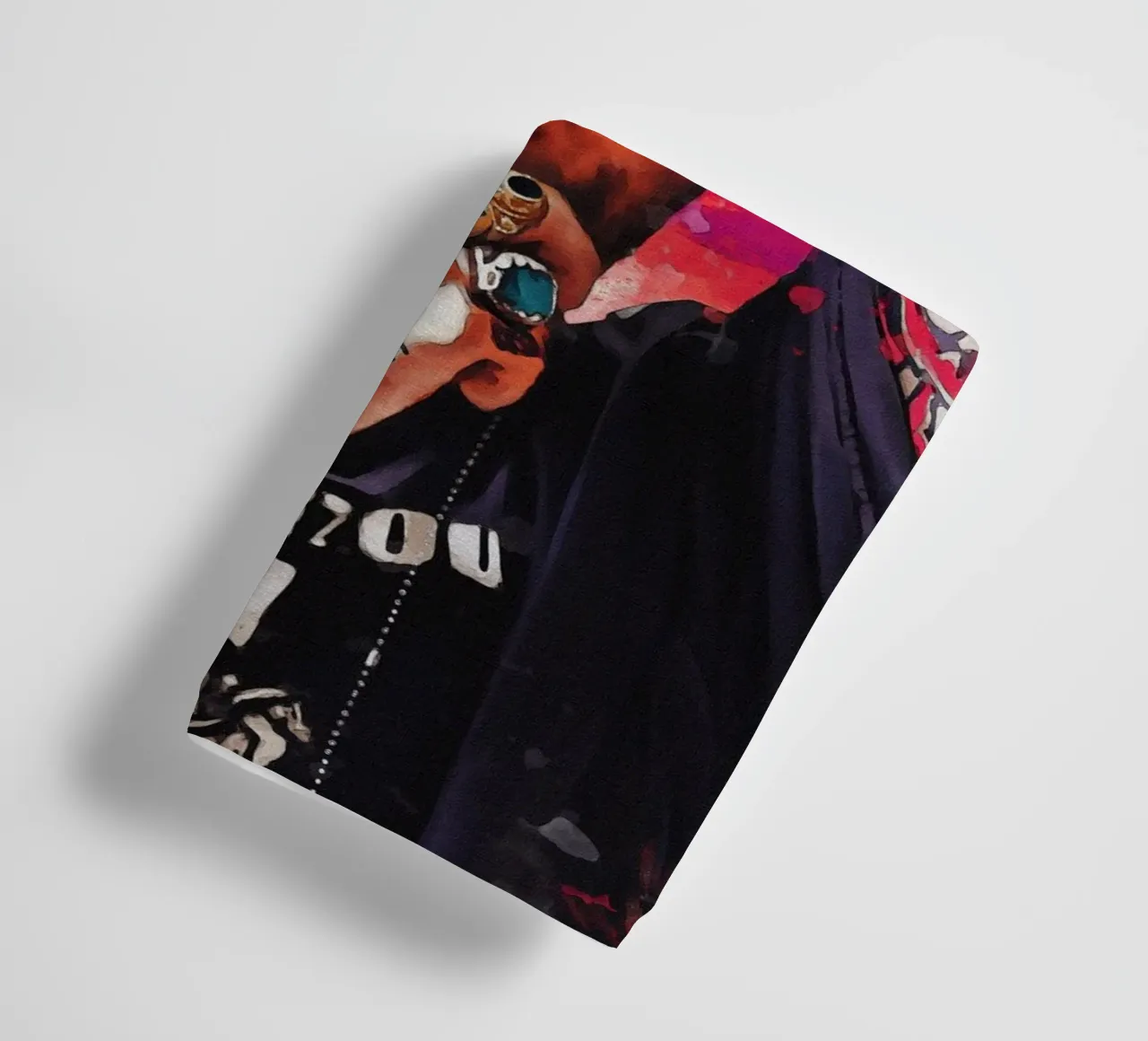 Smudge of Portrait Mac Miller towel by Gunawan Rb