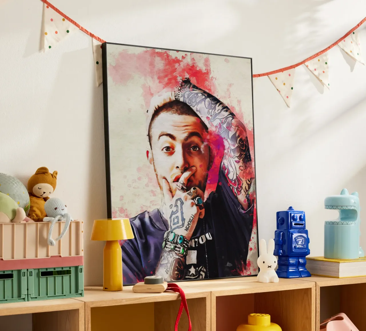 Smudge of Portrait Mac Miller forex plate by Gunawan Rb
