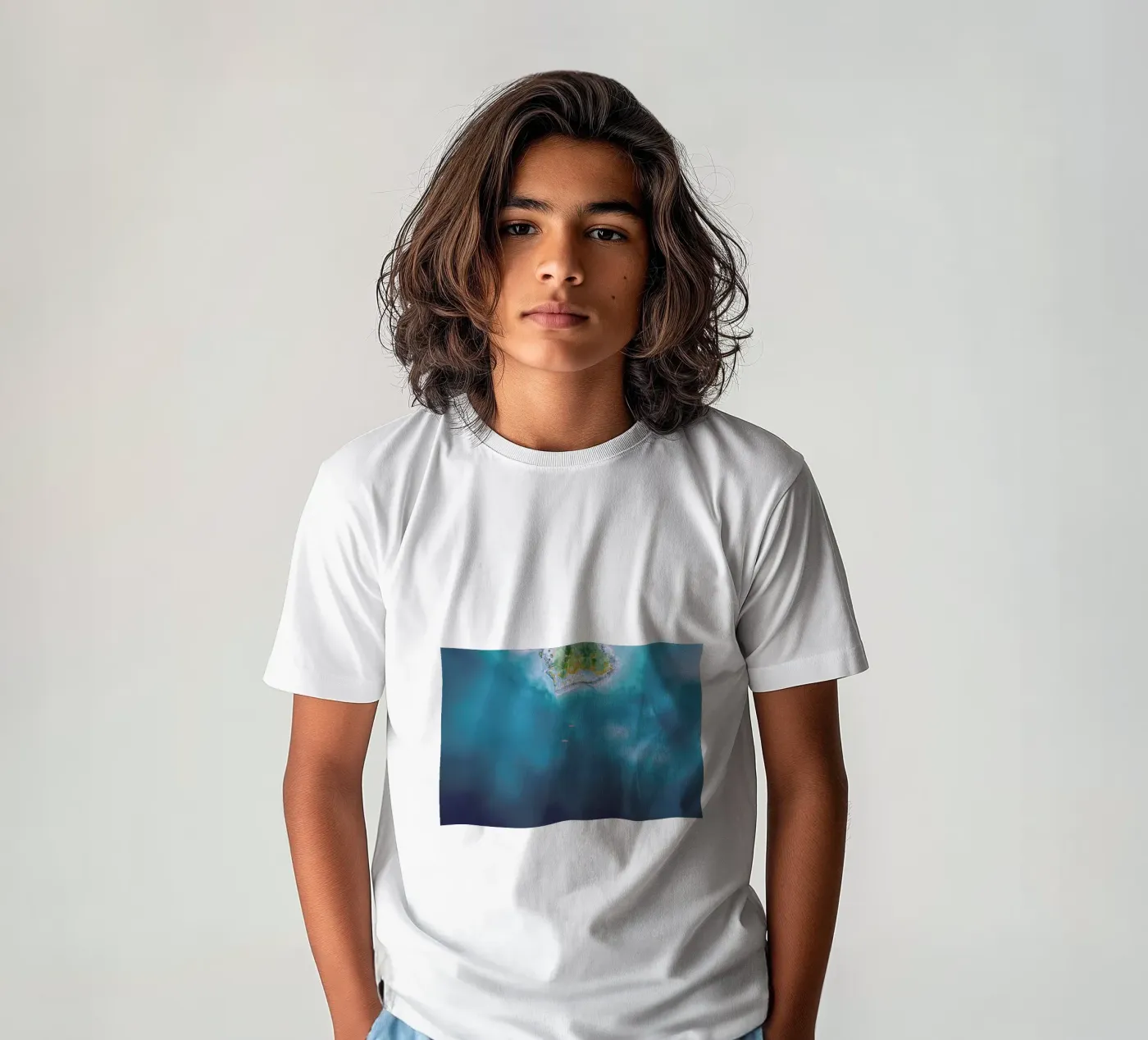 Kayaking t-shirt bambini da Airpixels