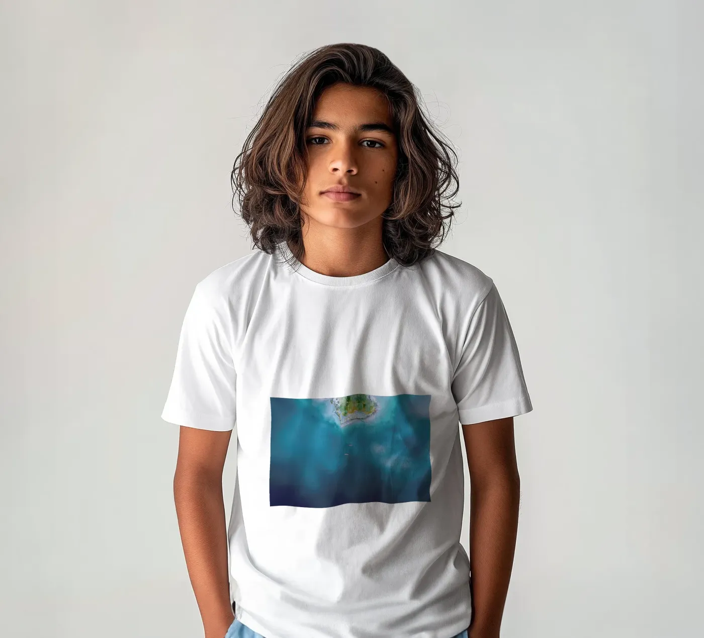 Kayaking t-shirt bambini da Airpixels