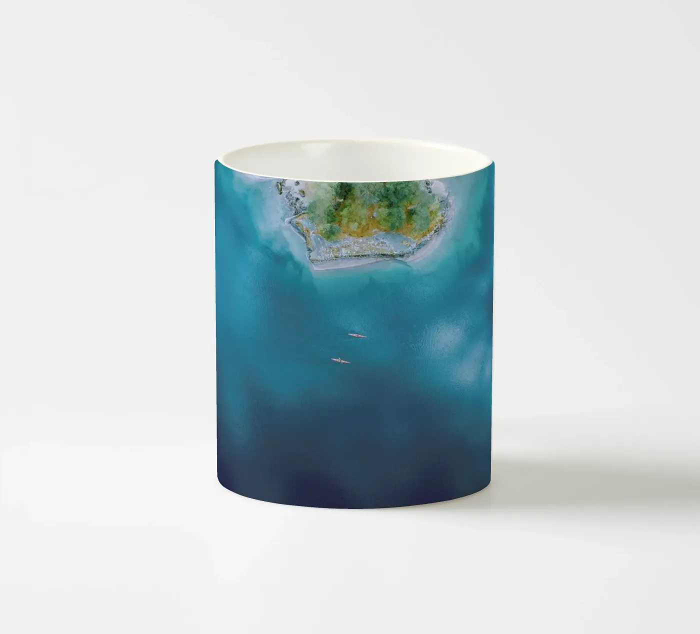 Kayaking ceramic mug by Airpixels