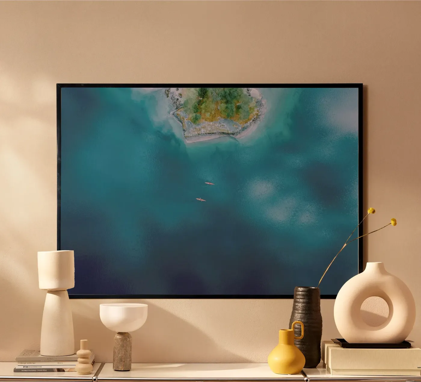 Kayaking Poster von Airpixels