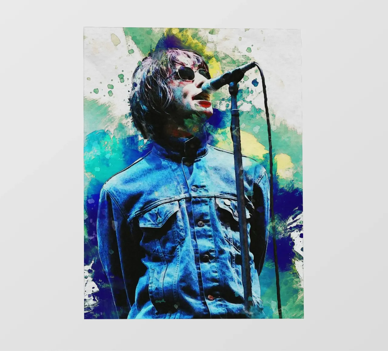 Ritratto di Smudge Liam Gallagher pellicola backlit da Gunawan Rb