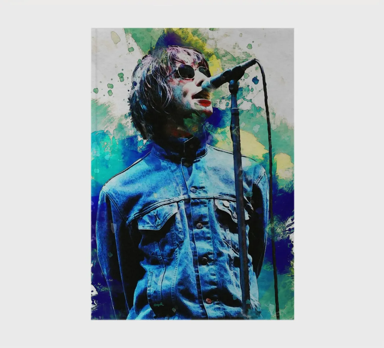 Smudge Portrait Liam Gallagher notebook by Gunawan Rb