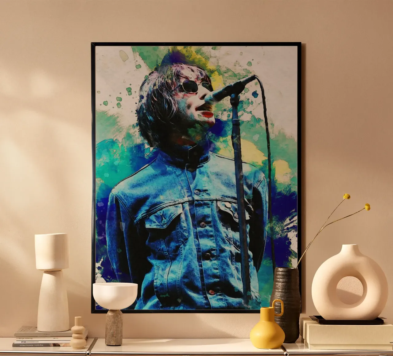 Smudge Porträt Liam Gallagher Hahnemühle von Gunawan Rb