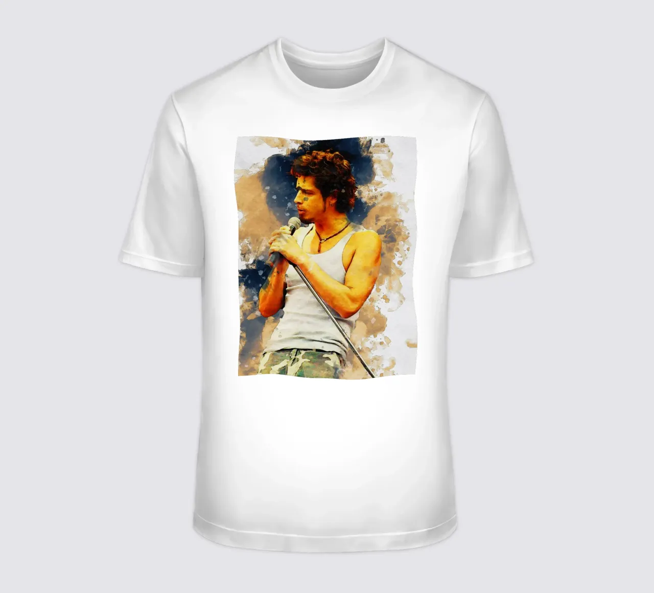 Smudge of Portrait Chris Cornell T-Shirt von Gunawan Rb