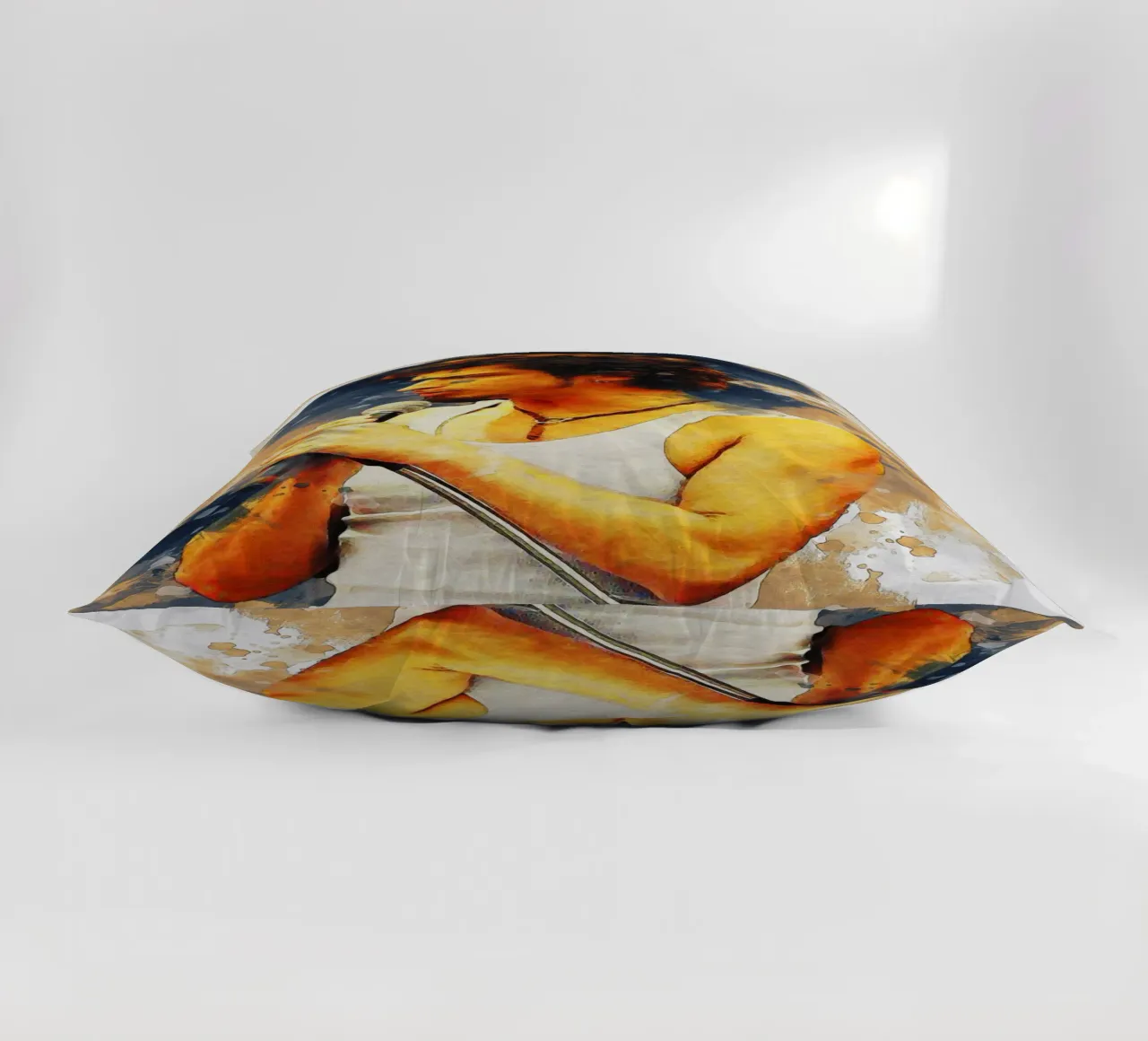 Smudge of Portrait Chris Cornell decorative cushion by Gunawan Rb