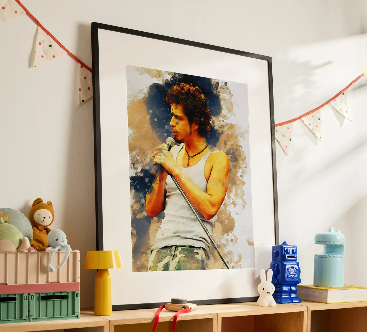 Smudge of Portrait Chris Cornell Hahnemühle von Gunawan Rb