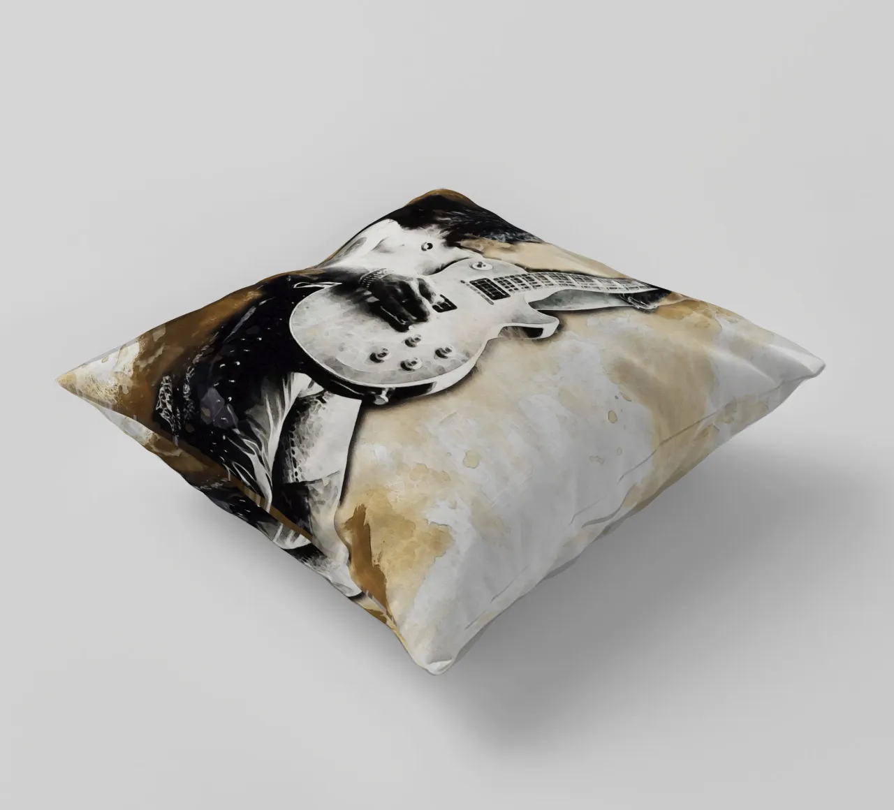 Smudge Of Slash decorative cushion by Gunawan Rb