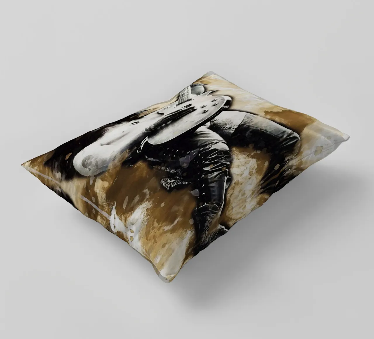 Smudge Of Slash decorative cushion by Gunawan Rb