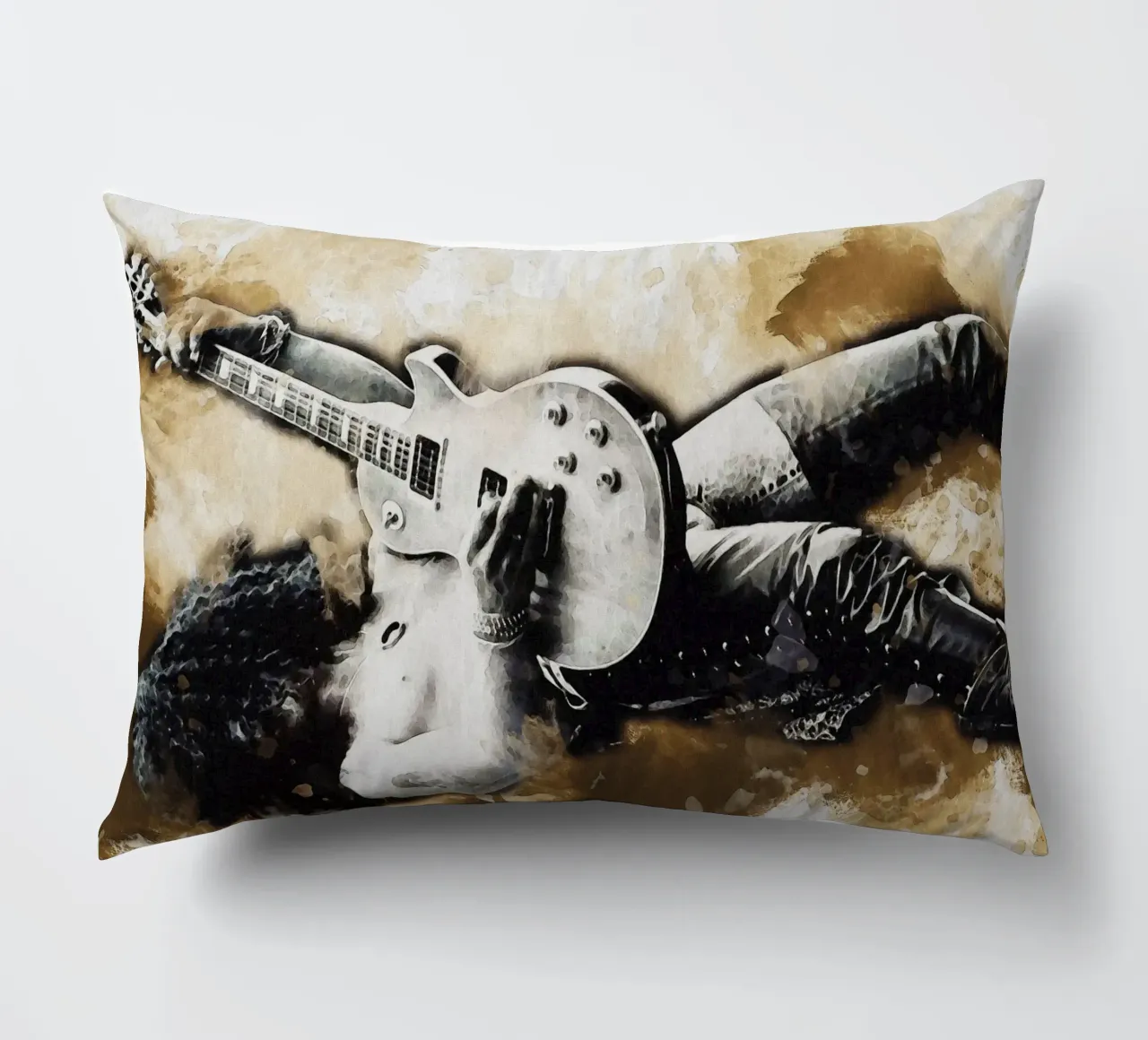 Smudge Of Slash decorative cushion by Gunawan Rb