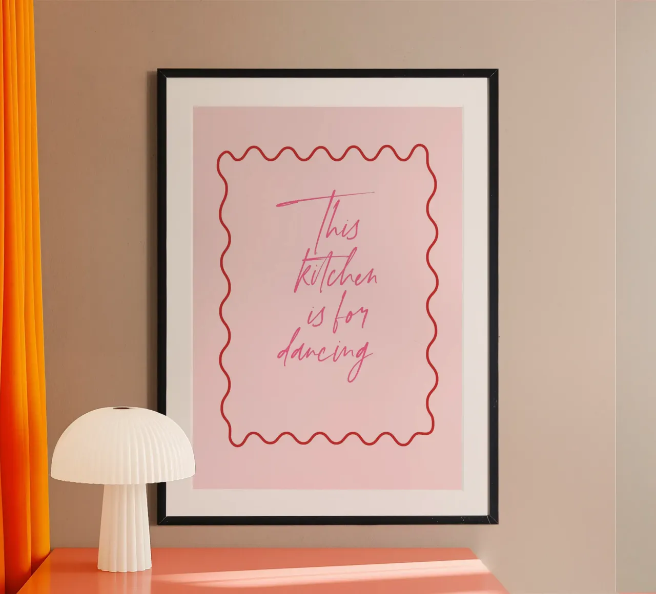 This Kitchen poster con marco de plástico de Poster Print Studio