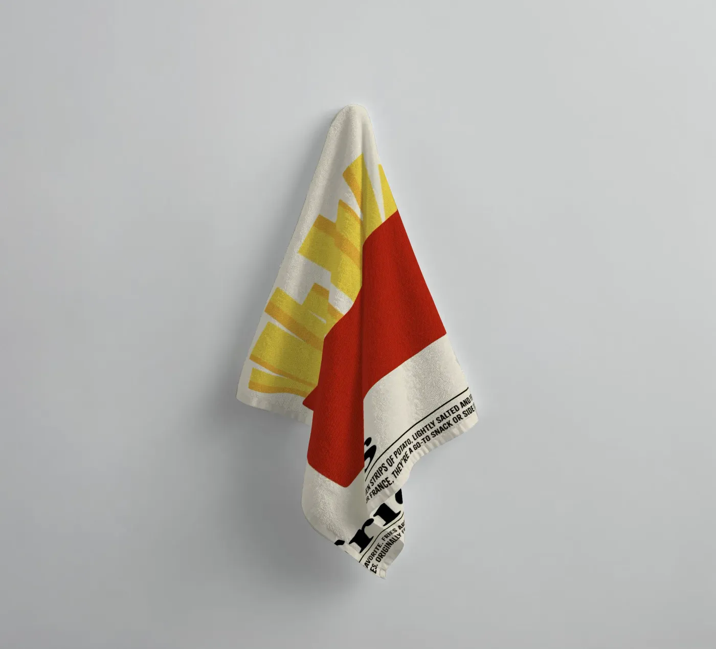 Friet badhanddoek van Jonas Loose
