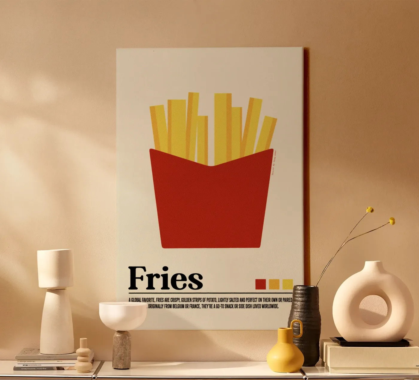 Friet canvas van Jonas Loose