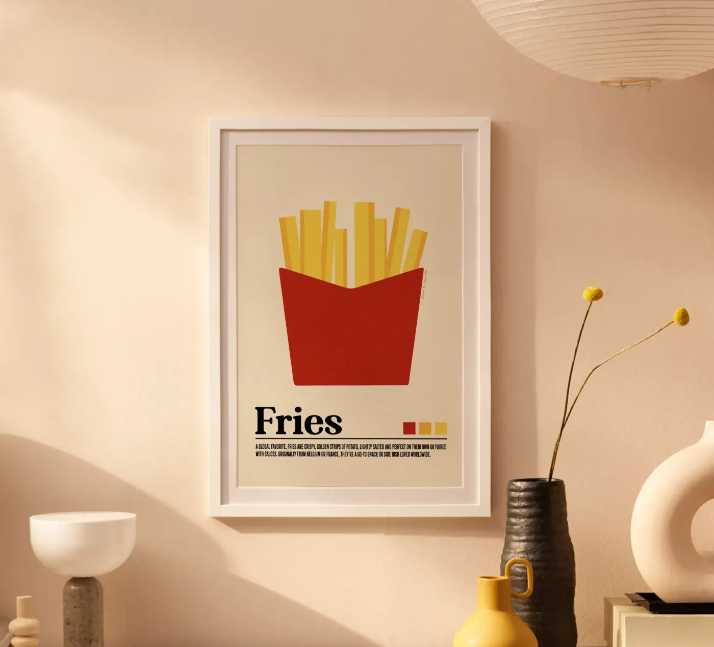 Fries poster van Jonas Loose