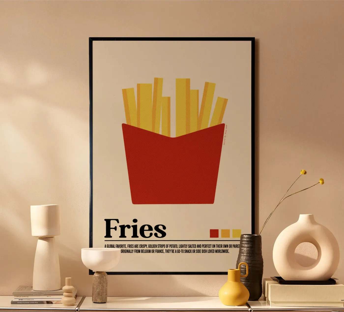 Friet poster van Jonas Loose